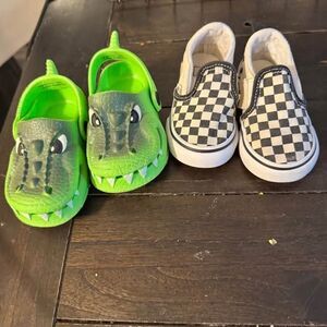 Size 5 Toddler Shoes- Vans & Dinosaur